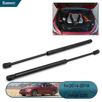 

2Pcs Front Hood Lift Gas spring Support Struts Shock Springs Prop Rod Lift gate strut For Infiniti Q50 2014-2018 PM3369/6547046A