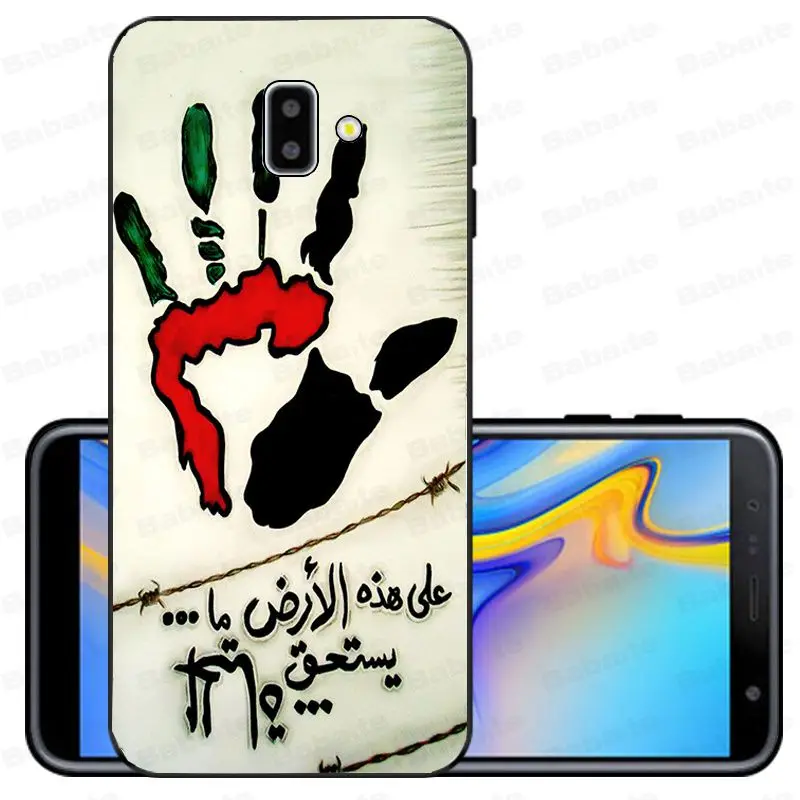A8 Чехол для galaxy j6 палестинский флаг ТПУ чехлы для мобильного телефона из мягкого силикона с крышкой для samsung galaxy j6 plus A6 A8 A9 A10 A30 A50 крышка - Цвет: A8