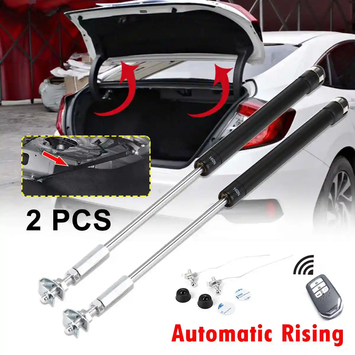 Refit Rear Door Trunk Support Hydraulic Rod Strut Spring Bars Gas Shock