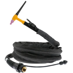 Tuyau souple en Gel de silice, 2 mètres, QQ 150, 150A, pour soudage TIG, brûleur de torche, connexion M16, connecteur à 2 broches 