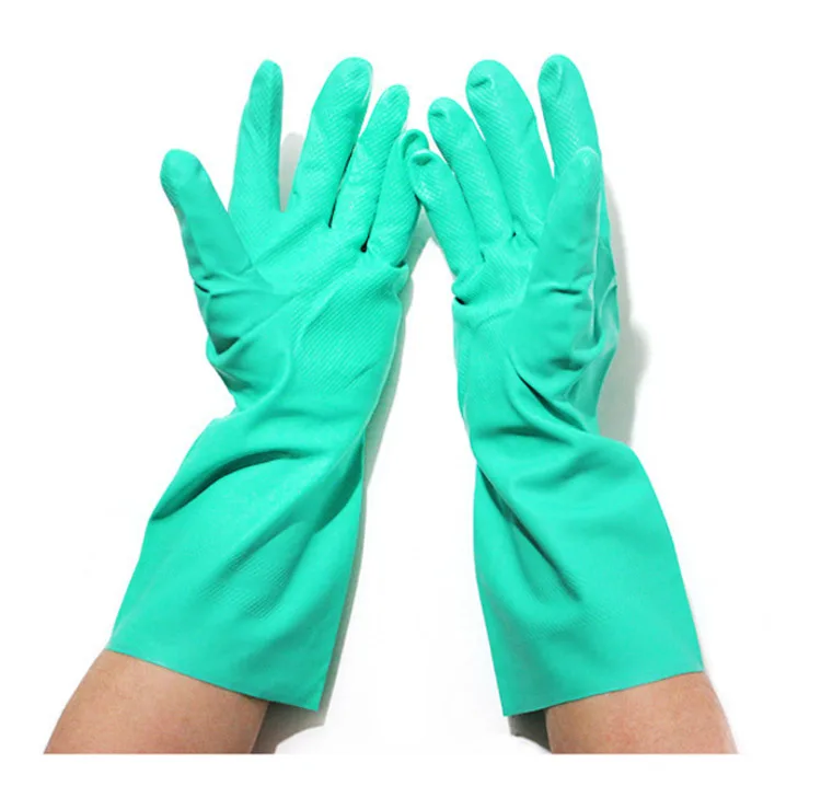  Ansell Chemical Resist Work Gloves Nitrile Rubber Acid And Alkali Resistant Waterproof Anti-Skid Gloves Industrial Laboratory (9)