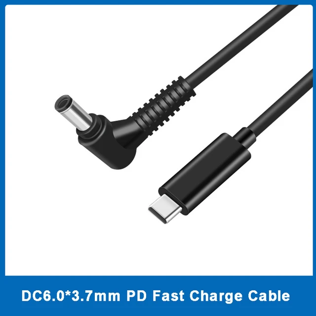 Usb Type C To 6.0*3.7mm Charger Adapter Usb C Pd Laptop Charging Cable For Asus Gaming Fx705gm Fx705ge Fx705gd Fx505 - Pc Hardware Cables & Adapters - AliExpress