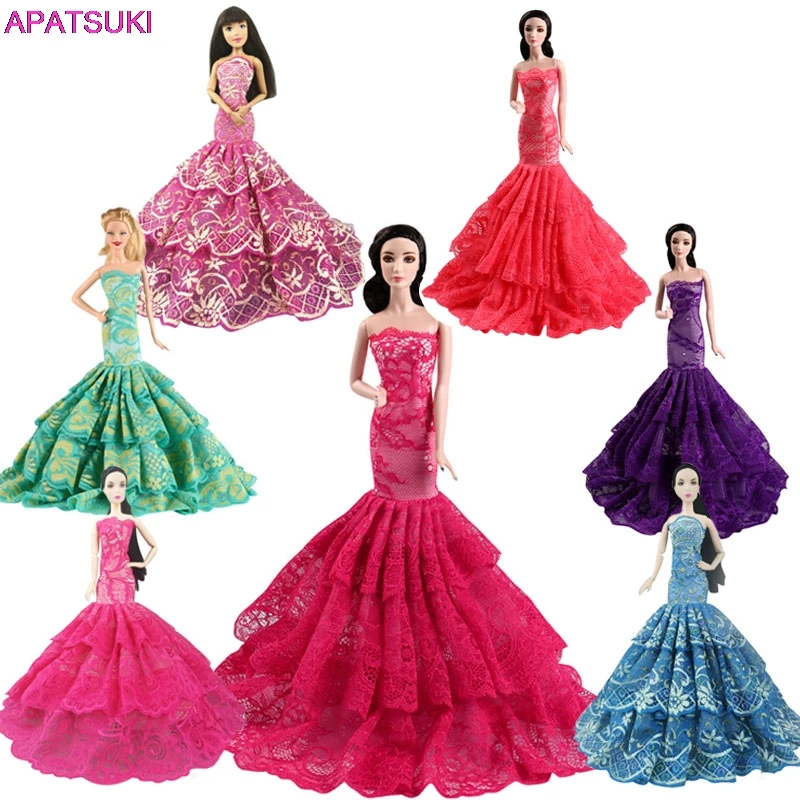 Barbie Doll Evening Party Gown Dresses 