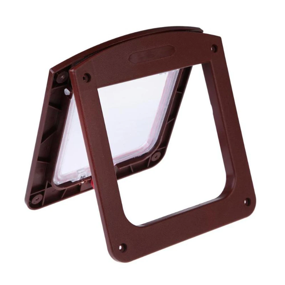 Pet Door Automatic Cat Crate Gate Medium Small Pet Pass Through Wall Mount Door
