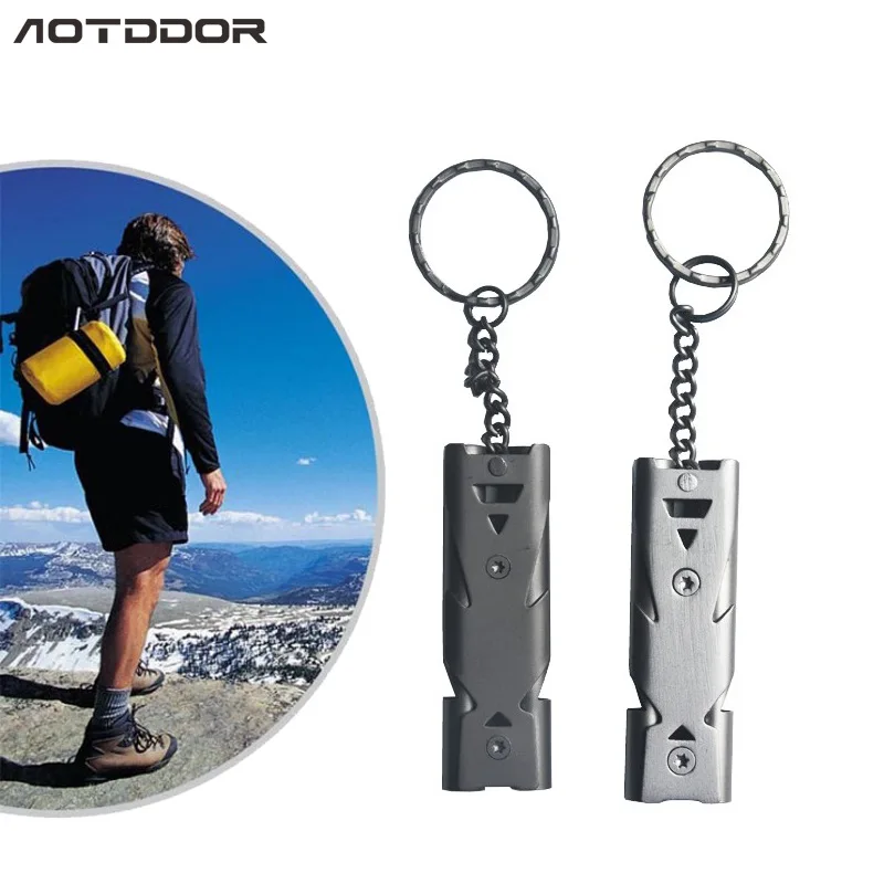 

Stainless Steel Whistle Outdoor Survival Whistle High Frequency Whistle Earthquake Whistle High Decibel Sonic Boom Whistle