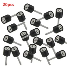20 pcs/set Mandrin En Caoutchouc Ensemble De Tambour En Caoutchouc Mandrins 1/8 "Tige Taille Outils Rotatifs Ajustement Ponçage Manches Pour Outil Rotatif 1/2in
