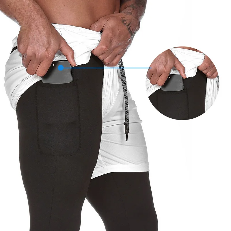 Modsh 2 в 1 Gymwear шорты мужские летние спортивные шорты на шнурке Hombre камуфляжные узкие укороченные штаны Бодибилдинг короткие брюки