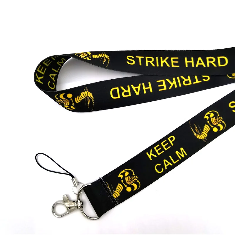 12 шт. Cobra kai многофункциональные мобильные ремни шнурок для ключей телефон Шейное кольцо ID карты держатель брелок украшения