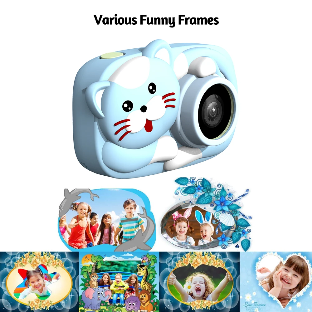 15MP HD 2," 16 GB lcd камера для детей s Мини Цифровая видеокамера портативная детская игрушка камера для дня рождения Рождественский подарок