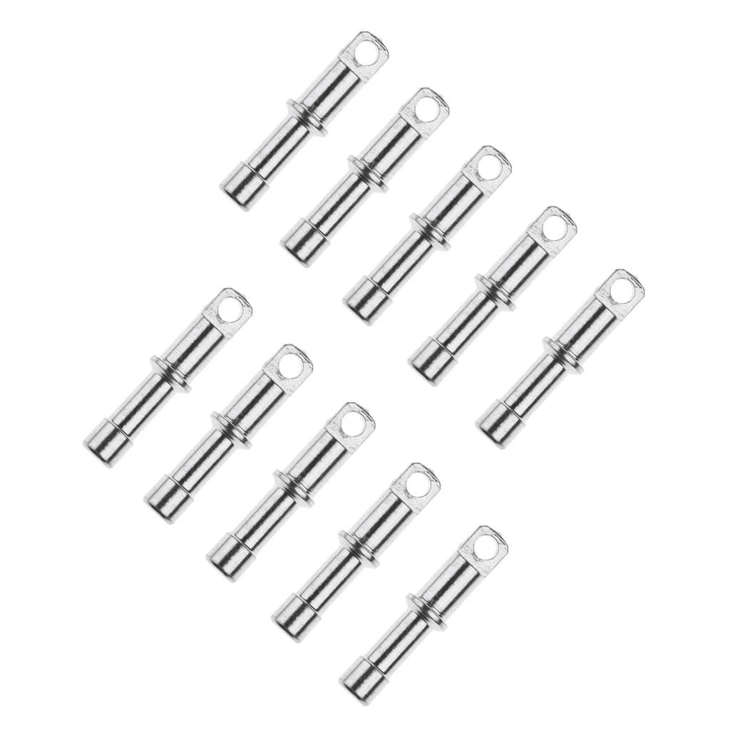 10 Pieces Aluminium Alloy Rod End Plugs Tent Pole Replacement Accessories (End Tips, Suits for 8.5mm Poles)