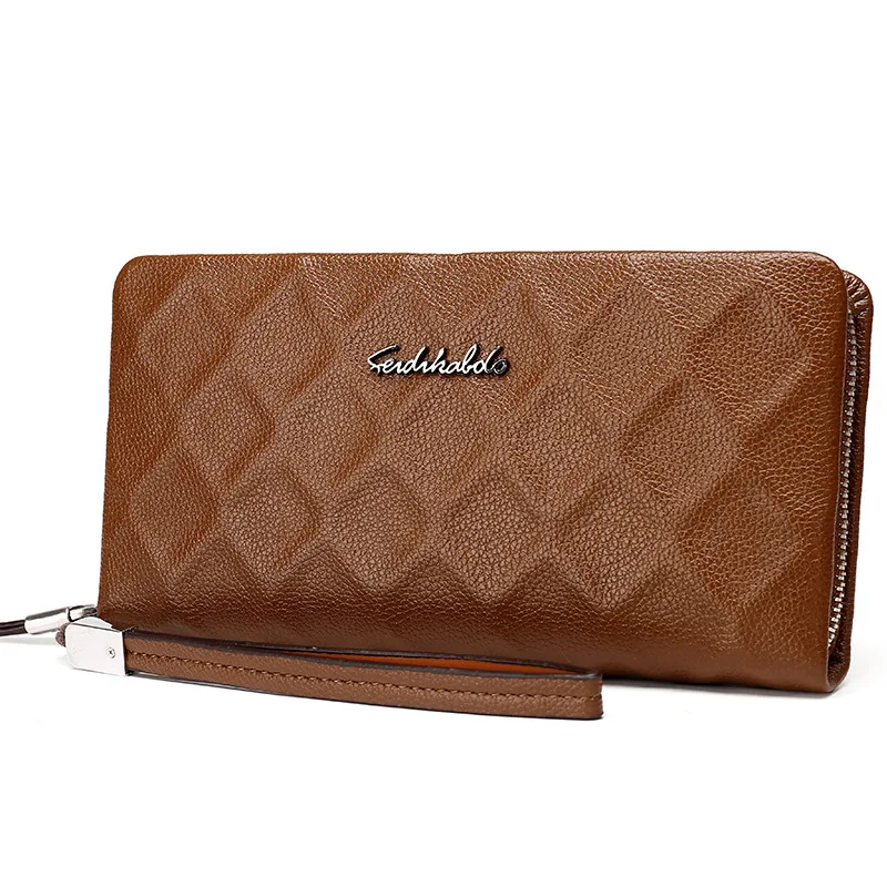 

Genuine Product MEN'S Wallet Business Casual Clutch MEN'S LONG Pattern Wallet Multifunction Handbag Men's Large Capacity