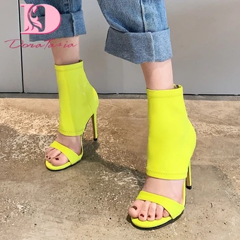 

Doratasia 2020 Dropship Big Size 43 Thin High Heels Elastics Ankle Boot Summer Woman Shoes Women Sandals