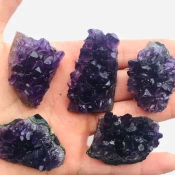 

Natural Uruguay Amethyst cluster quartz pendant decorative Amethyst energy stone demagnetization purification crystal teeth