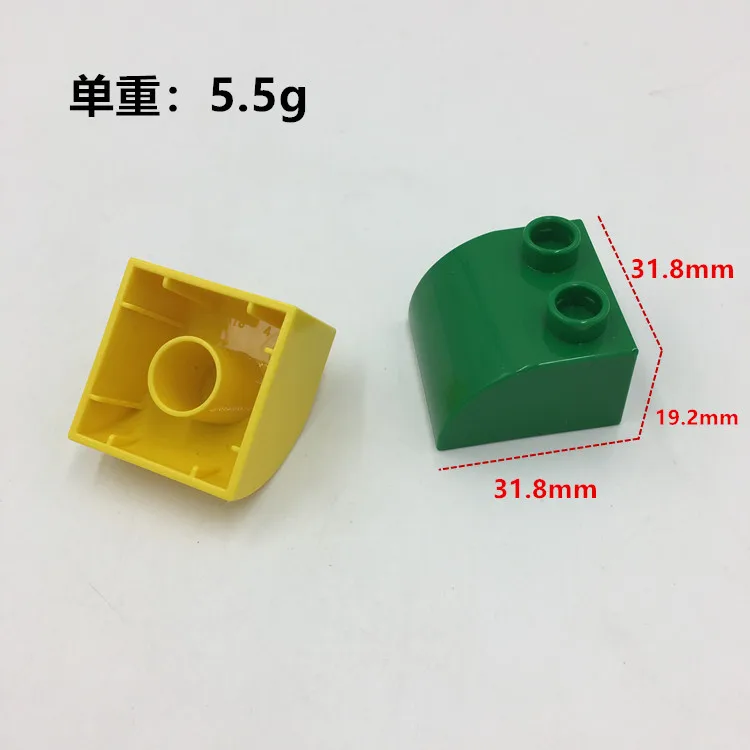 250 шт./лот Kennie DIY MOC строительные блоки совместимые с деталями duplo большой №
