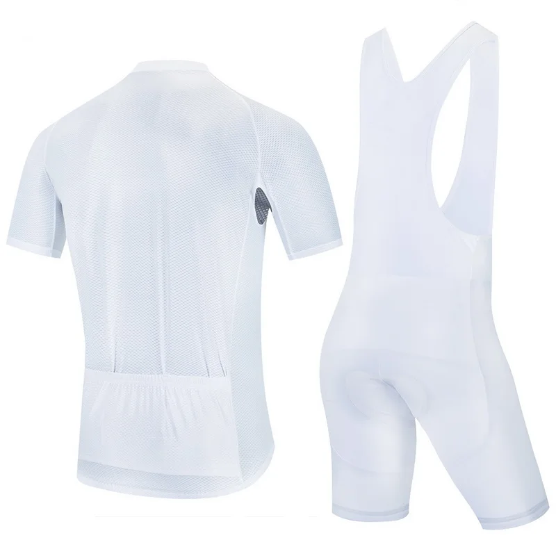 2020 полностью белый мужской комплект из Джерси для велоспорта профессиональная