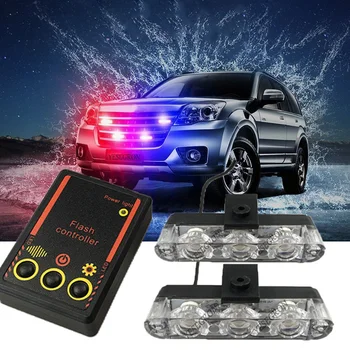 

4x3LED Car Truck Emergency Light Flashing Firemen Lights 4*3 Led Car-Styling Ambulance Police Light Strobe Warning Light DC 12V