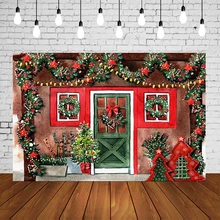 Рождественский фон для фотосъемки с изображением Санта-Клауса, вечерние баннеры, масляная живопись, блестящие огни, портретные фоны, реквизит для фотостудии