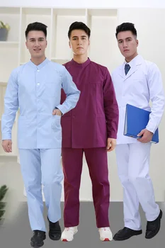 

Nurse's uniform suit for long-sleeved male stomatologist Nurse doctor overalls medical clothing work clothes