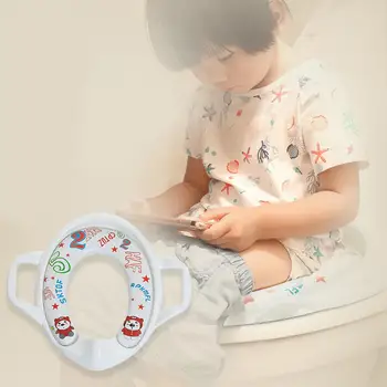 

DishyKooker Baby Toilet Seat Cover Infant Potty Training Pad Travel Portable Non-Slip Home Reusable Mat for Toddlers Kids