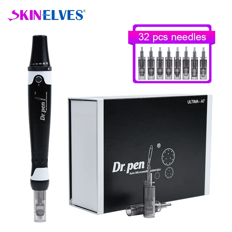 Dr.Pen Elettrica Ultima A7 Con 32Pcs Ago Professionale Auto Microneedle Pen Derma Pen Microneedle Therapy System Dispositivo Di Bellezza