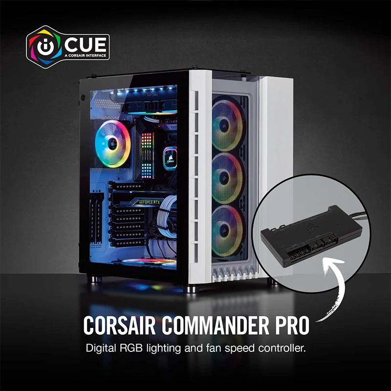  CORSAIR iCUE Commander PRO Smart RGB Lighting and Fan Speed Controller - 4000258965340