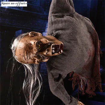 

Halloween Horror Electric Toy Hanging Broken Body Toys Horror Shake Body Halloween Prank Props Haunted House Pendant Decor