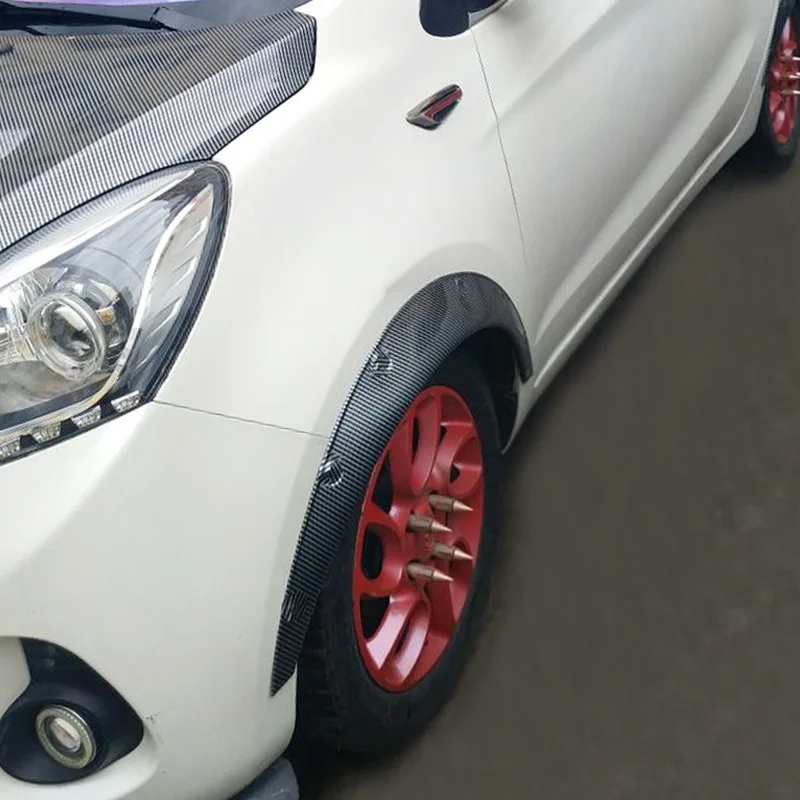 Автомобильный Универсальный карбоновый ширококорпусный руль для автомобиля, внедорожника, универсальный расширенный карбоновый руль для бровей