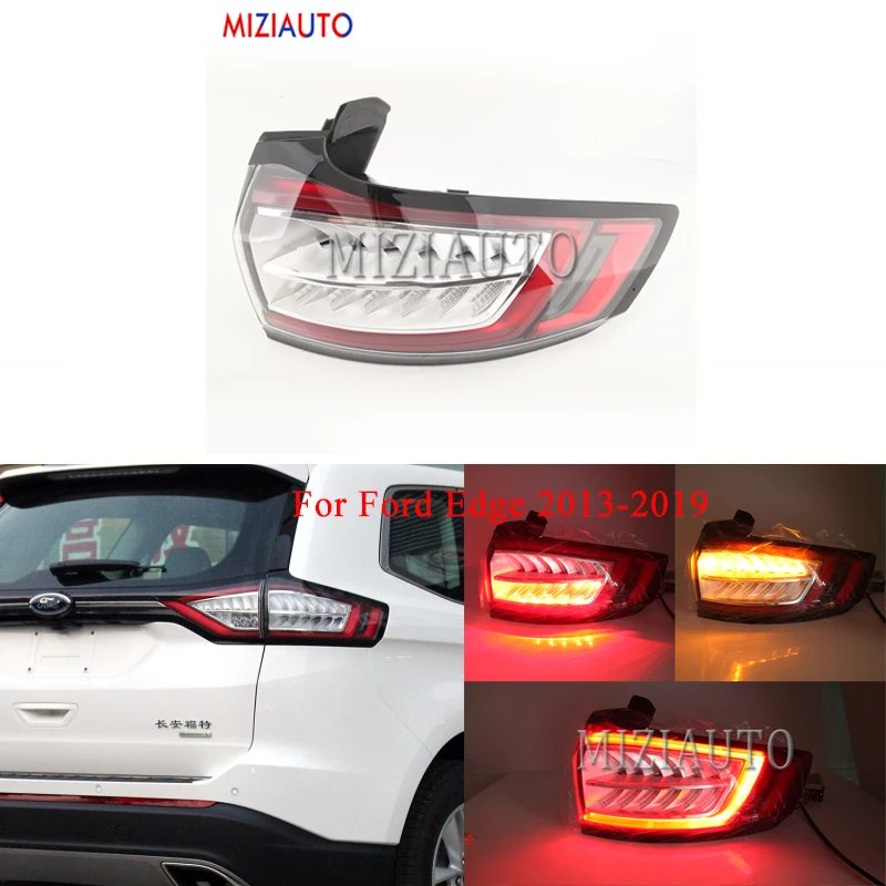 

For Ford Edge 2013-2019 Rear tail Light Outer side Warning Light Brake Light MIZIAUTO 1pcs turn signal taillights Rear Bumper