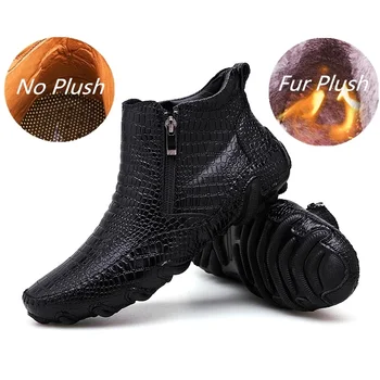 

Outdoor Non-slip Men's Hiking Shoes Ankle Boots New Fashion Casual Men Spring/Winter Boots Handmade Top Layer Leather Work Boots