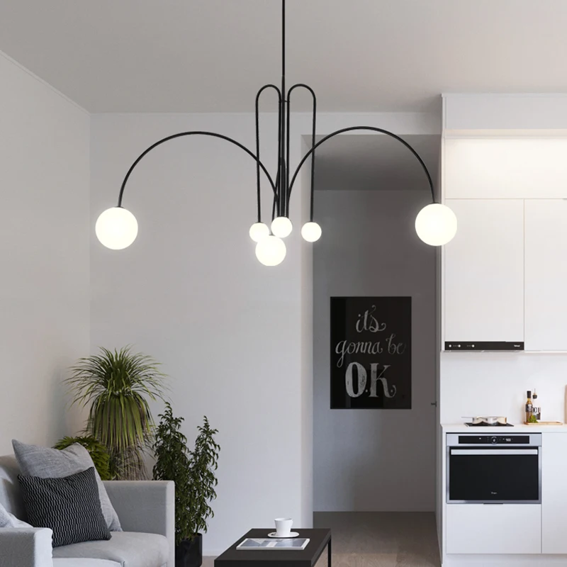Nordic New Design люстра внутреннего освещения Black Gold для гостиной спальни офиса
