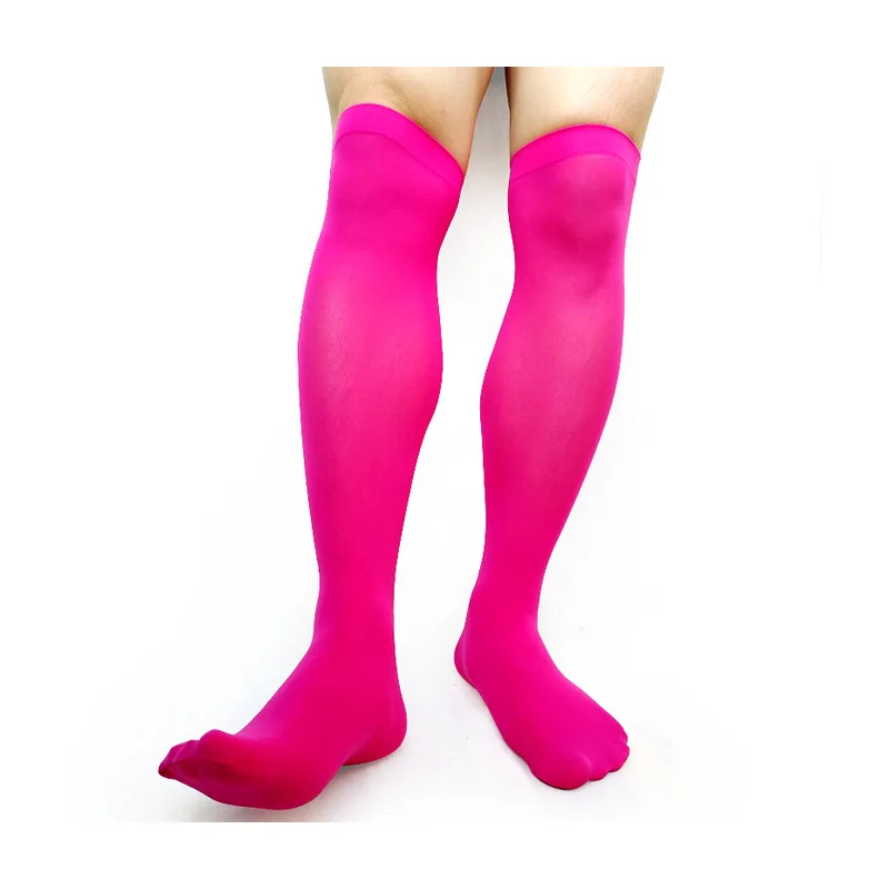 Over Knee Mens Softy Socks Thin Sexy Gay Male Stocking Socks Male