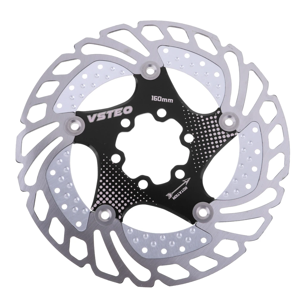 

160mm Floating Disc Brake Rotor 6-Bolt Aluminum Alloy Bicycle Rotors for Road Mountain Bikes MTB BMX