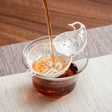 Blessed gourd колено или серебристый полный ручной работы с творческим подходом стерлингового серебра 999 чайное ситечко дома чайной церемонии аксессуары чайное ситечко