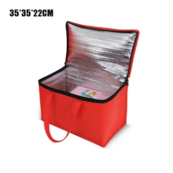

Multipurpose Pizza Food Delivery Bag Portable Insulated Storage Holder Cake Keep Fresh Picnic Bag 35*35*22CM