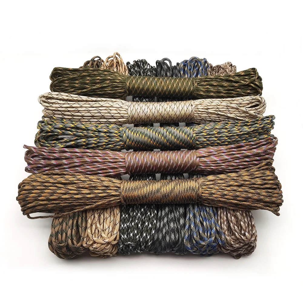4 Size Dia.4mm 7 stand Cores Paracord for Survival Parachute Cord Lanyard Camping Climbing Camping Rope Hiking Clothesline 2