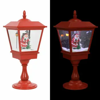 

US Stock Tabletop Musical Christmas Snowing Lamp