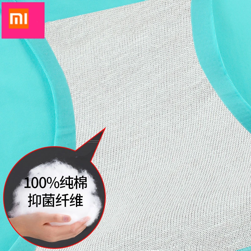 Xiaomi Mijia, женские шелковые трусики со средней талией, сексуальное бесшовное антибактериальное женское нижнее белье, комфортные дышащие трусы-плавки, 4 шт