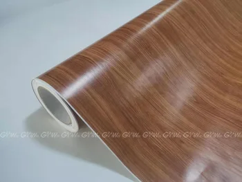 

Self-adhesive Vinyl Wood Grain Textured Car Wrap Stickers Wallpaper Furniture Wood Grain Paper Film Free Shipping 1.52*20M/Roll