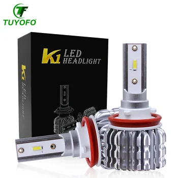 

Tuyofo K1 2Pcs H1 H3 H4 H7 Led Canbus H8 H11 HB3 9005 HB4 9006 Led Headlights Mini 12000LM Car Light Bulbs Error Free Auto Lamp