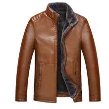 XL-7XL, мужская кожаная куртка, высокое качество, зимнее Мужское пальто, Теплая мужская кожаная куртка, модная мотоциклетная ветрозащитная куртка из искусственной кожи