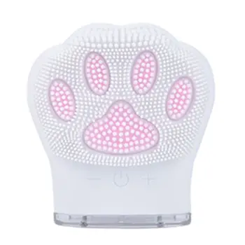 

Electric Cleansing Instrument Cartoon Cat Claw Shape Silicone Cleaning Brush