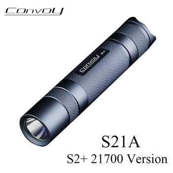 

Convoy S21A with Luminus SST40 LED Flashlight EDC Lanterna 21700/18650 Portable Torch Hiking Camping Linterna LED Bicycle Light