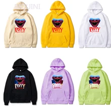 

Kpop Game Poppy Playtime Hoodie Japan Style Sweatshirt Fashion Loose Hoody Huggy Wuggy Streetwear Women's Print Long Sleeve Tops