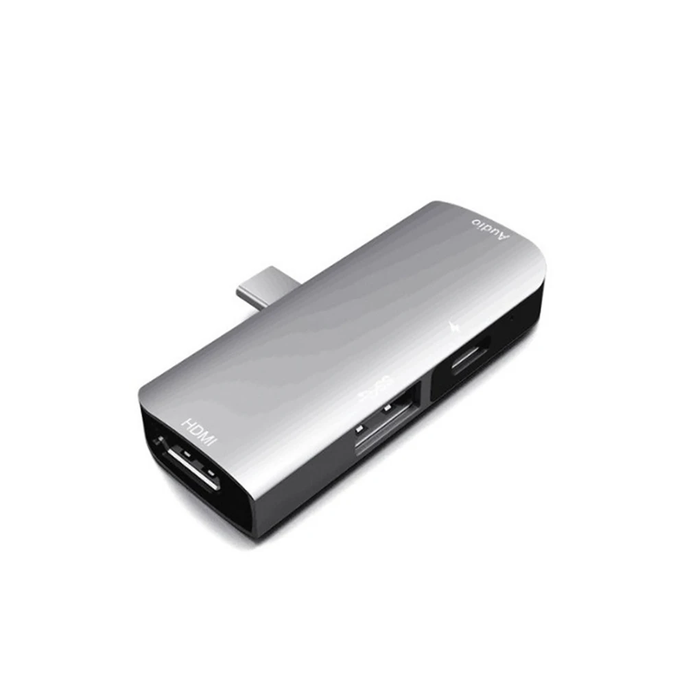 ОВБР Type C USB Hub 4 в 1USB до 4K HDMI 3 5 мм Jack Aux 0 адаптер для iPad Pro/MacBook Pro Huawei Тип c