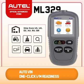 

Autel MaxiLink ML329 Car Diagnostic Tool OBD2 Scanner Auto OBD2 Code Reader with One-Click I/M Readiness