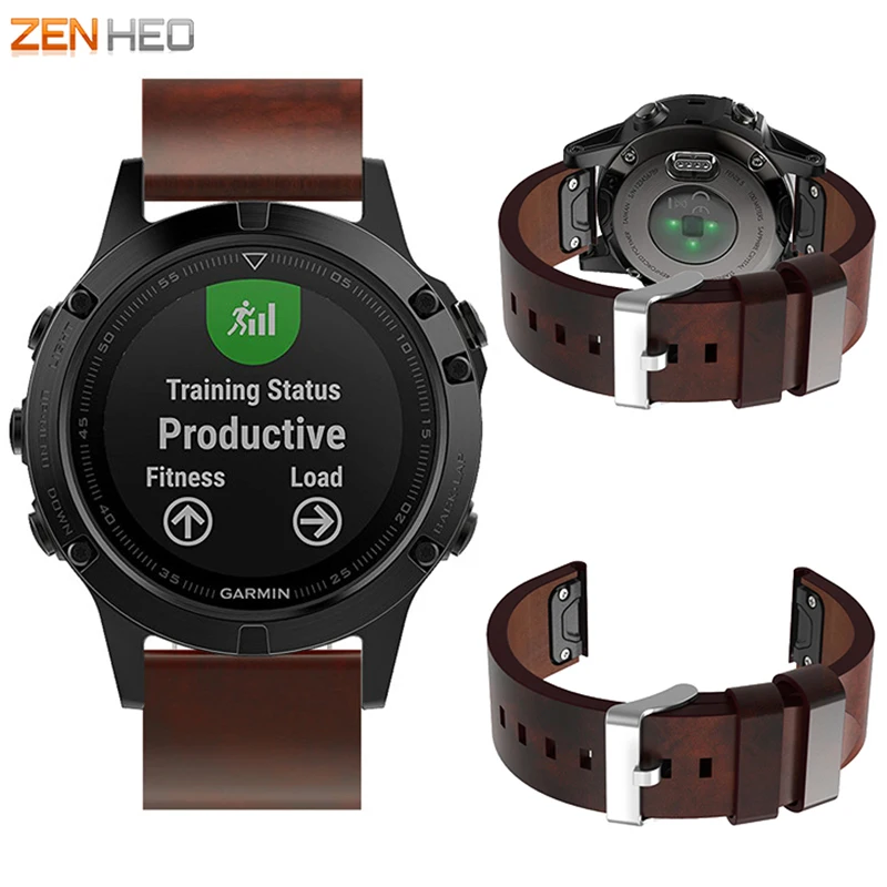 Ремешок из натуральной кожи для Garmin Fenix 5 Смарт-часы с заменой ремешка