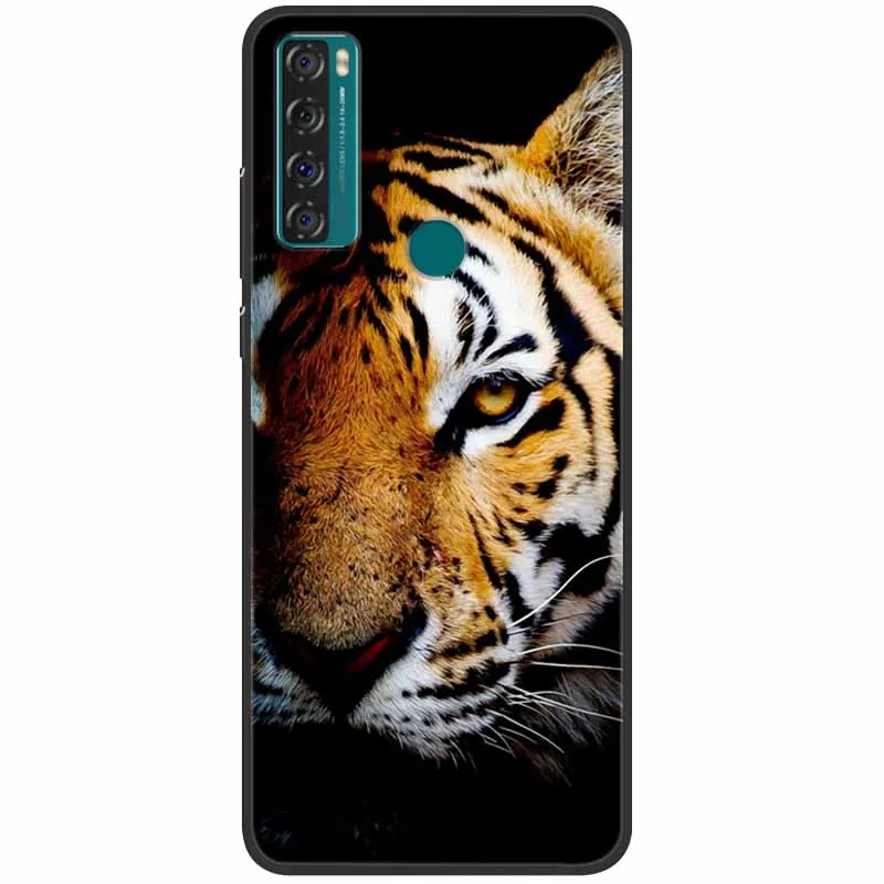 phone dry bag For TCL 20 SE Case Shockproof Soft Silicone Marble Phone Cover for TCL 20 SE Case 20se TPU Funda Painted Cartoon 6.82 inch Capa best waterproof phone pouch Cases & Covers