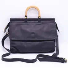 Натуральная кожа, сумка для женщин, сумки с деревянной ручкой, дизайнерские сумки через плечо, для работы, офиса, бизнеса, сумка-тоут