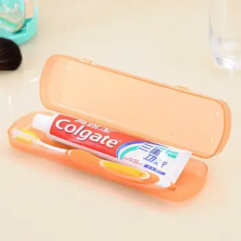 

VIBRANT GLAMOUR 1PC Breathable Candy Color Toothbrush Box Bacteria Control Large Storage Container for Travel