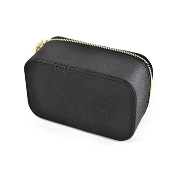 

Multi-function Monolayer Organizers Zipper PU Leather Portable For Girl Jewelry Box Rings Earrings Birthday Gifts Storage Case